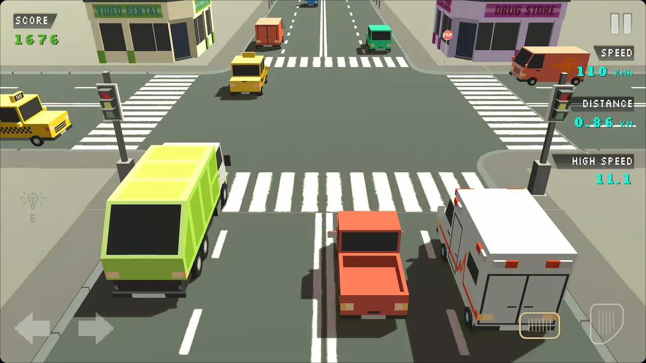 Blocky Overtake X highway overtaking