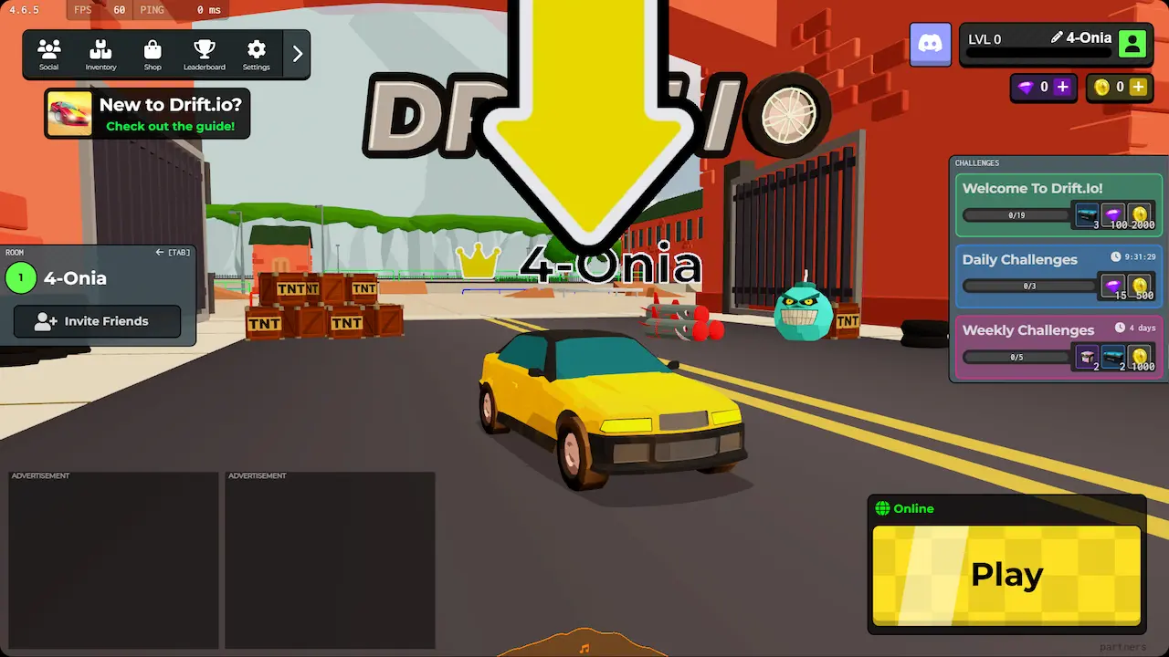 Drift.io cars and weapons
