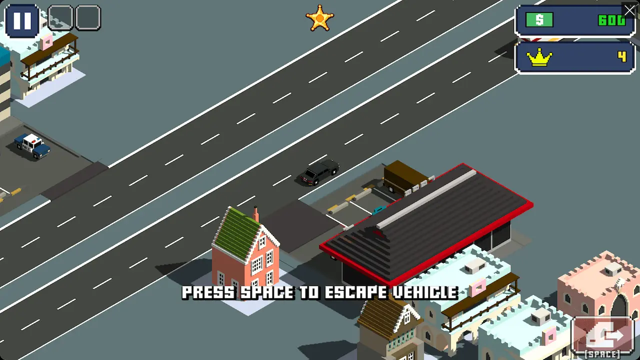 Escape Road 3 chase action