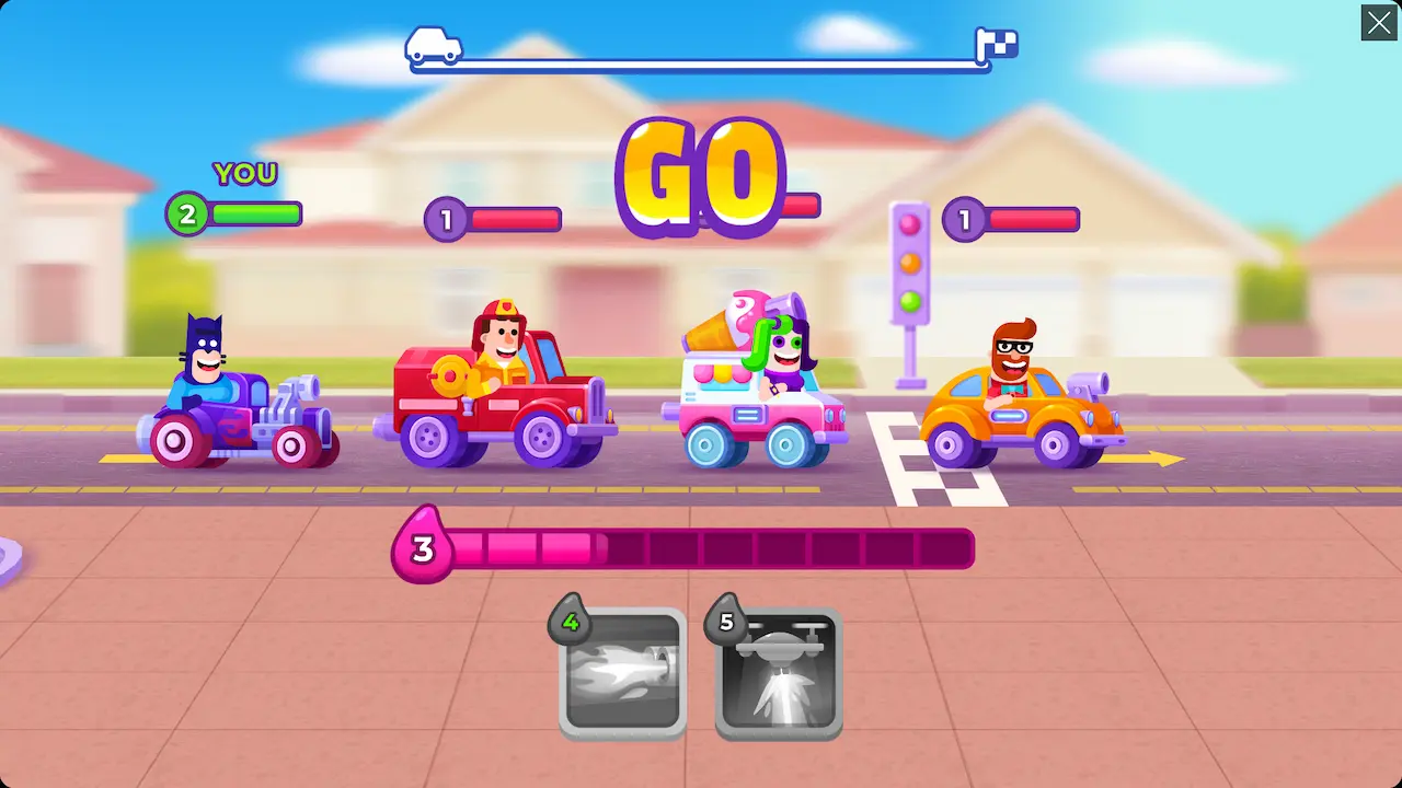 Mad Racers combat racing duel