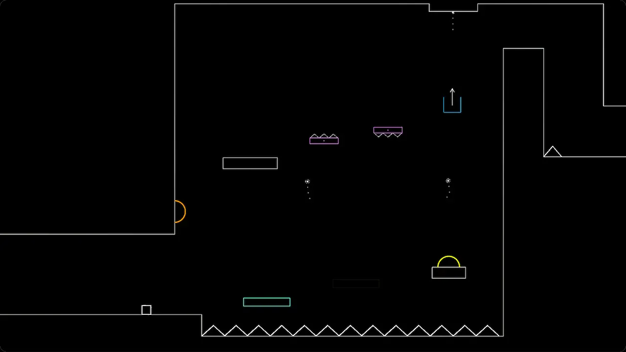 Neon Rush wall slide and collectibles