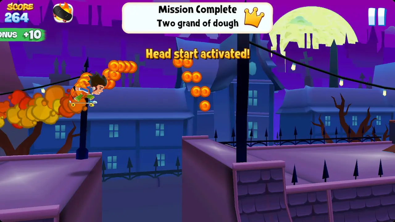Rooftop Rush FANCY flight mode