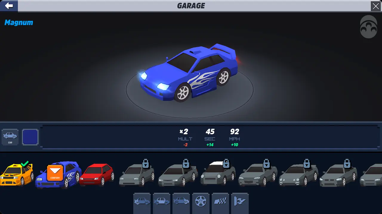 Tap Drift track selection